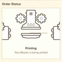 Order status screen in Mosaic app